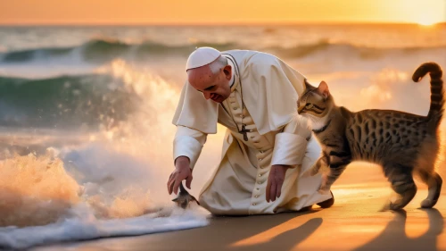 pope francis,the good shepherd,baptism,good shepherd,benediction of god the father,eucharist,aegean cat,pilgrimage,god of the sea,dog and cat,priesthood,rompope,pope,sermon,cat greece,holy spirit,stray dog on beach,human and animal,devotion,repent,Photography,General,Natural