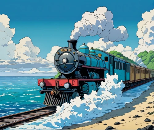 steam locomotives,thomas the train,steam train,thomas and friends,thomas the tank engine,steam special train,wooden railway,steam railway,wooden train,steam locomotive,freight locomotive,children's railway,charter train,the train,queensland rail,galaxy express,train,locomotion,hogwarts express,goods train,Illustration,Japanese style,Japanese Style 07