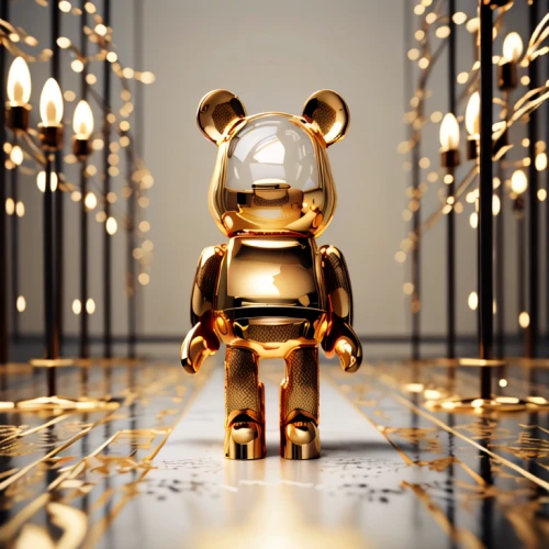 3d teddy,cinema 4d,3d render,gold wall,scandia bear,bear,teddy bear waiting,3d figure,award background,3d model,teddy-bear,billionaire,3d rendered,teddybear,cute bear,little bear,disney baymax,gold business,c-3po,metal figure