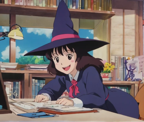 witch ban,witch hat,witch's hat,witch,witch broom,witches' hats,witch's hat icon,halloween witch,wizard,akko,scholar,witches hat,magic book,magical,witches,magical adventure,witch's legs,wizards,to study,girl studying,Illustration,Japanese style,Japanese Style 19