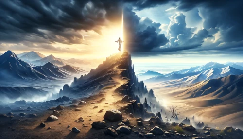 the pillar of light,heavenly ladder,fantasy picture,heaven gate,salt and light,the spirit of the mountains,photo manipulation,ascension,world digital painting,landscape background,photomanipulation,benediction of god the father,mountain world,digital compositing,background image,jacob's ladder,fantasy landscape,mountain scene,fantasy art,mountain peak