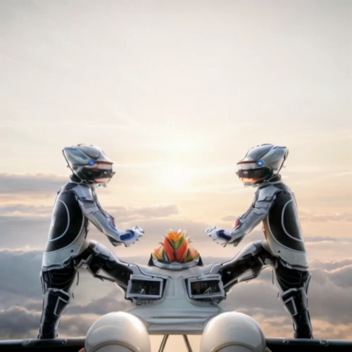 robot combat,robotics,space tourism,robot in space,robots,random access memory,toy motorcycle,binary system,romantic meeting,astronauts,conceptual photography,chess men,toy photos,wedding photo,family motorcycle,surya namaste,connectedness,prospects for the future,machines,just married