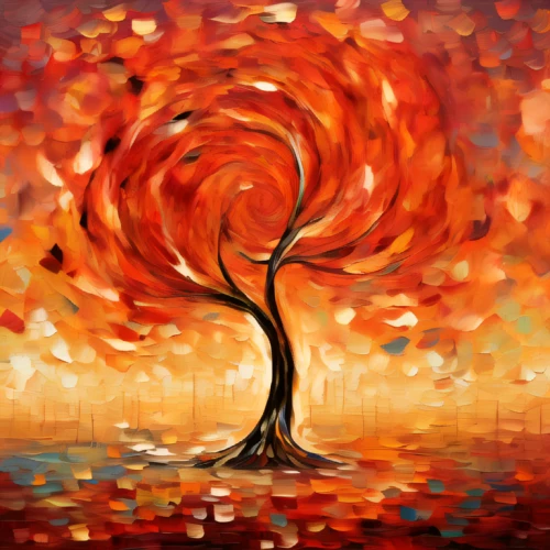 autumn tree,autumn background,colorful tree of life,painted tree,flourishing tree,red tree,watercolor tree,autumn icon,tangerine tree,orange tree,deciduous tree,autumn landscape,burning bush,fall landscape,autumn frame,seasonal tree,light of autumn,autumn theme,burning tree trunk,round autumn frame