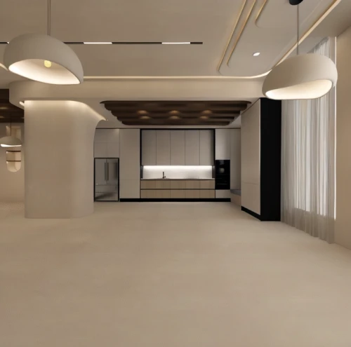 conference room,concrete ceiling,meeting room,hallway space,daylighting,search interior solutions,ceiling construction,modern office,basement,3d rendering,assay office,ceiling lighting,large space,offices,empty hall,underground garage,visual effect lighting,school design,loft,board room