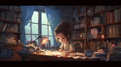 bookworm,girl studying,study room,scholar,librarian,reading,bookshop,magic book,study,writing-book,little girl reading,apothecary,tea and books,bookstore,books,book store,coffee and books,akko,read a book,clockmaker