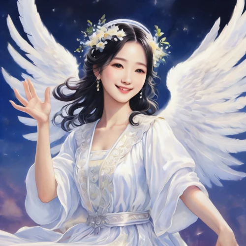 love angel,angel girl,vintage angel,dove of peace,angel,phuquy,baroque angel,angel wings,angel wing,dongfang meiren,oriental princess,chinese art,白斩鸡,flower fairy,angelology,business angel,guardian angel,青龙菜,wuchang,ziu,Illustration,Japanese style,Japanese Style 09