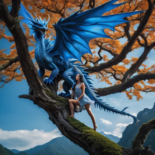 fantasy picture,fantasy art,gryphon,dragon tree,forest dragon,painted dragon,heroic fantasy,blue macaws,world digital painting,3d fantasy,hyacinth macaw,dragon li,digital compositing,dragon,fairies aloft,dragons,dragon of earth,fantasy portrait,macaws blue gold,wyrm,Photography,General,Natural