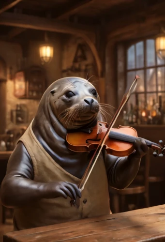 musical rodent,art bard,bass violin,orchestra,violin player,playing the violin,serenade,violin neck,seal,violin,musician,seal of approval,philharmonic orchestra,violinist violinist,crab violinist,orchesta,symphony orchestra,violinist,solo violinist,conductor