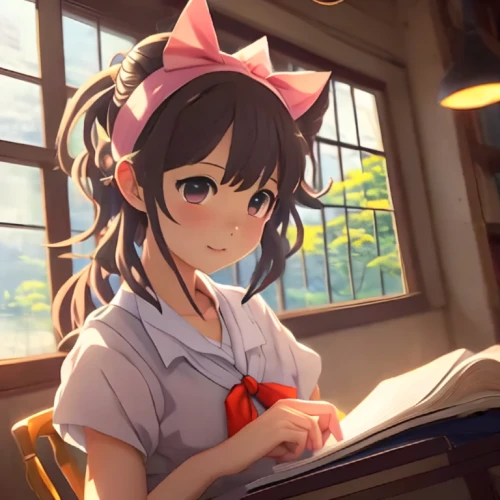 girl studying,miku maekawa,nyan,reading,coffee and books,cat's cafe,honmei choco,kantai collection sailor,cat ears,bookworm,tutor,kawaii,to study,watercolor cafe,tea and books,anime 3d,drinking coffee,izakaya,relaxing reading,literature