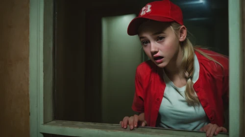 red cap,elevator,janitor,video scene,burglary,in the door,baseball cap,female nurse,kimi,hard candy,red hat,money heist,lifeguard,burglar,on a red background,the hat-female,red coat,live escape game,stairwell,lis,Photography,Documentary Photography,Documentary Photography 08