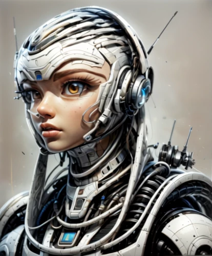cyborg,valerian,cybernetics,biomechanical,ai,scifi,humanoid,female warrior,sci fiction illustration,sci fi,robot icon,andromeda,artificial intelligence,neottia nidus-avis,nova,alien warrior,head woman,vector girl,echo,chrome steel