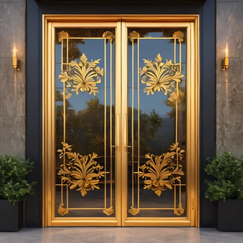 metallic door,gold stucco frame,revolving door,hinged doors,steel door,doors,garden door,ornamental dividers,front door,iron door,art nouveau design,abstract gold embossed,door,door trim,screen door,art deco,elevators,sliding door,decorative element,home door,Photography,General,Natural