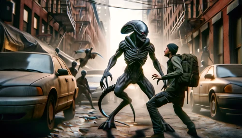 sci fiction illustration,walking man,alien invasion,extraterrestrial life,alien,aliens,alien warrior,concept art,cg artwork,phage,game illustration,game art,colony,extraterrestrial,3d stickman,pedestrians,scifi,bacteriophage,humanoid,sci fi