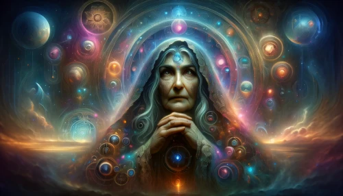 astral traveler,shamanism,shamanic,priestess,mysticism,divination,sorceress,apophysis,mirror of souls,divine healing energy,esoteric,mystical portrait of a girl,cosmic eye,spiritualism,psychedelic art,mystical,sacred art,the enchantress,metaphysical,kundalini