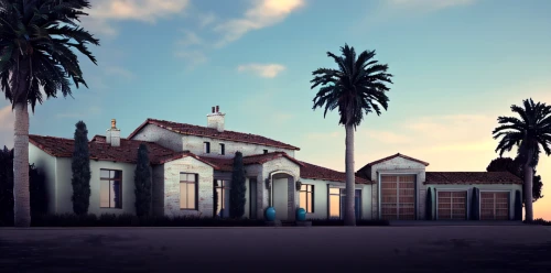 townhouses,hacienda,houses silhouette,3d rendering,train depot,render,venice square,mansion,presidio,railroad station,houses clipart,santa barbara,apartment house,two palms,mosques,seaside resort,rosewood,palm branches,resort town,royal palms