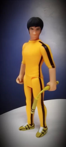 3d figure,actionfigure,action figure,3d model,3d man,game figure,mohnfigur,model train figure,vax figure,dry suit,figurine,wei,wushu,yuzu,yellow jumpsuit,martial arts uniform,buchardkai,paramedics doll,steel man,bruce lee