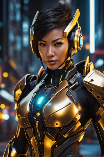 symetra,nova,tracer,neottia nidus-avis,cyborg,jaya,kosmea,kryptarum-the bumble bee,cyberpunk,4k wallpaper,cg artwork,hong,io,paladin,female warrior,vector girl,katana,wasp,bumblebee,power icon,Photography,General,Sci-Fi