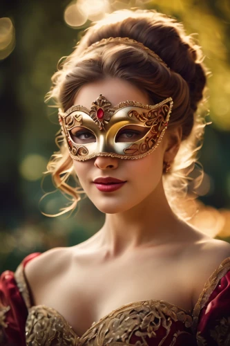 venetian mask,masquerade,the carnival of venice,golden mask,golden wreath,vintage woman,lace round frames,gold mask,gold filigree,steampunk,fairy tale character,mystical portrait of a girl,eye glass accessory,portrait photography,victorian lady,portrait photographers,opera glasses,vintage women,fantasy woman,golden crown,Photography,General,Cinematic