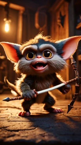 splinter,wicket,kobold,aye-aye,laika,goblin,scandia gnome,rataplan,imp,szymbark,cat warrior,cgi,gnome,jerboa,dwarf,animal film,goki,bandola,cg artwork,anthropomorphized animals,Photography,General,Fantasy