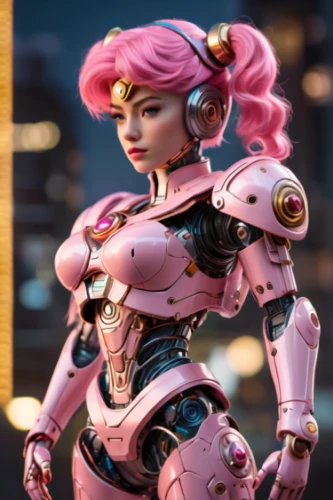 pink vector,cyborg,nova,symetra,cyberpunk,pink double,nora,mech,cg artwork,pink dawn,kotobukiya,rosa ' amber cover,3d figure,mecha,game figure,minibot,3d model,the pink panter,pink quill,io