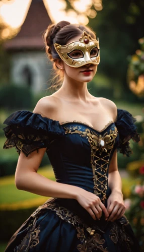 masquerade,venetian mask,victorian lady,the carnival of venice,asian costume,gold mask,steampunk,golden mask,crinoline,opera glasses,evening dress,hoopskirt,ball gown,cosplay image,with the mask,jane austen,wooden mask,victorian style,american painted lady,fairy tale character