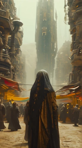 game of thrones,kings landing,arrival,cloak,hooded man,the abbot of olib,orange robes,pilgrimage,thorin,hobbit,media player,heroic fantasy,kingdom,procession,gandalf,cinematic,dystopian,celebration cape,the pied piper of hamelin,thrones