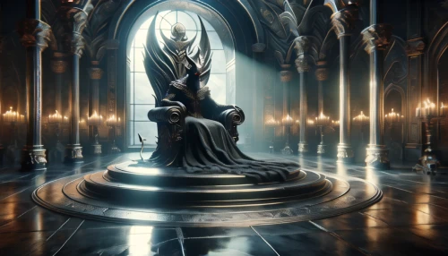 the throne,throne,hall of the fallen,crown render,priestess,the crown,justitia,kneel,queen of the night,goddess of justice,caerula,sorceress,chess piece,cg artwork,magistrate,the enchantress,black candle,the eternal flame,sepulchre,lady justice