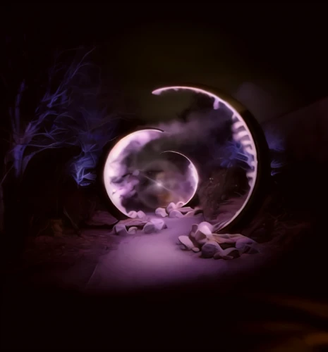 orb,swirly orb,yinyang,ringed-worm,phase of the moon,little planet,purple moon,deep sea nautilus,crystal ball-photography,wormhole,moonlight cactus,time spiral,spiral background,chambered nautilus,lunar,apophysis,moon phase,3d render,halloween background,moonlit