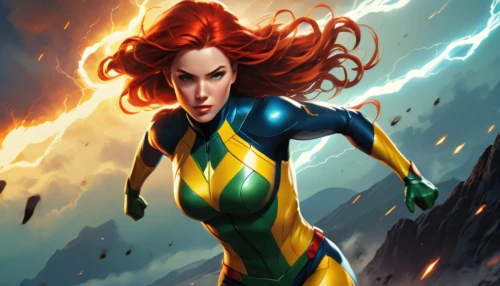 sprint woman,electro,lightning bolt,captain marvel,aa,head woman,firestar,patrol,superhero background,monsoon banner,x men,cleanup,x-men,super heroine,xmen,transistor,marvel comics,electrified,nova,thunderbolt