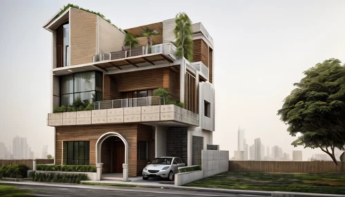 build by mirza golam pir,new housing development,residential house,prefabricated buildings,eco-construction,residential property,sharjah,3d rendering,exterior decoration,heat pumps,condominium,shared apartment,appartment building,residential building,residential,modern architecture,gold stucco frame,garden elevation,property exhibition,modern house