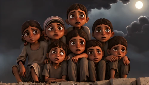 wall of tears,animated cartoon,miguel of coco,children of war,seven citizens of the country,ramadan,cute cartoon image,orphans,kabir,eid,afar tribe,animation,the eyes of god,yemeni,jawaharlal,madagascar,villagers,clones,refugee,et