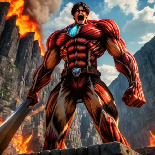 steel man,anime 3d,red super hero,iron-man,big hero,iron man,tony stark,magma,butomus,nikuman,muscle man,iron,my hero academia,marvel comics,ironman,steam release,god of thunder,bierock,leopard's bane,surival games 2