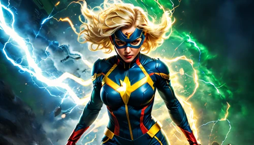 captain marvel,electro,goddess of justice,sprint woman,superhero background,nova,lightning bolt,thunderbolt,electrified,super heroine,lightning,nerve,head woman,monsoon banner,x men,x-men,power icon,xmen,electric,bolts