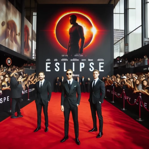 premiere,movie premiere,eclipse,total eclipse,red carpet,fan article,spy visual,step and repeat,core shadow eclipse,ellipse,a black man on a suit,banner set,es,logo header,empire,the fan's background,social,media concept poster,three kings,alpha era