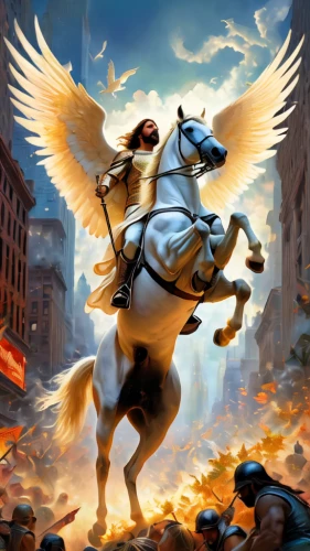 pegasus,pegaso iberia,litecoin,griffon bruxellois,weehl horse,alpha horse,golden unicorn,fire horse,horseman,cavalry,gryphon,heroic fantasy,twitch icon,equestrianism,horsemen,unicorn background,chariot racing,griffin,white horse,a white horse,Conceptual Art,Fantasy,Fantasy 05