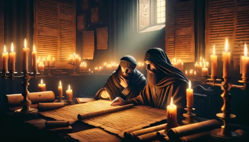 candlemas,candlemaker,monks,woman praying,candlelight,game illustration,candlelights,praying woman,man praying,the annunciation,house of prayer,gothic portrait,nuns,prayer,candle light,carmelite order,burning candles,holy supper,hieromonk,chess game