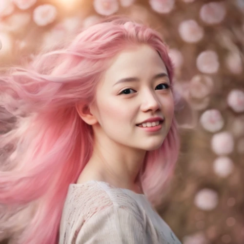 pink beauty,fluttering hair,natural pink,pink hair,pink cherry blossom,joy,pink floral background,sakura blossom,natural color,japanese sakura background,color pink,color pink white,pink background,rose pink colors,songpyeon,portrait background,japanese anemone,october pink,asian semi-longhair,winner joy