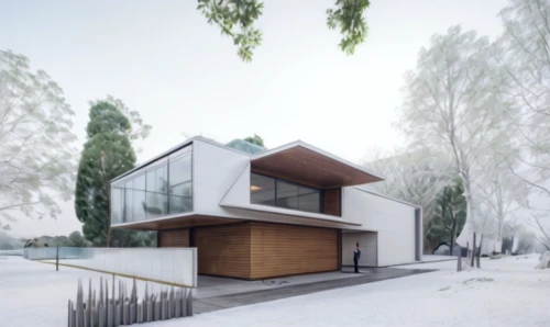 winter house,timber house,3d rendering,cubic house,modern house,snow house,wooden house,snow roof,residential house,render,danish house,dunes house,archidaily,inverted cottage,eco-construction,snowhotel,mid century house,frame house,house drawing,cube house