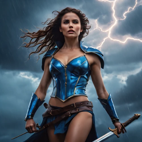 wonderwoman,monsoon banner,super heroine,wonder woman city,warrior woman,female warrior,wonder woman,strong woman,strong women,goddess of justice,fantasy woman,super woman,woman power,woman strong,wind warrior,blue enchantress,huntress,digital compositing,sprint woman,hard woman