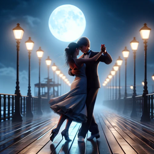 romantic scene,romantic night,ballroom dance,waltz,dancing couple,romantic,argentinian tango,lights serenade,latin dance,moonlight,blue moon rose,romantic look,honeymoon,moonlit night,romance,the moon and the stars,serenade,moon walk,romantic portrait,love in air