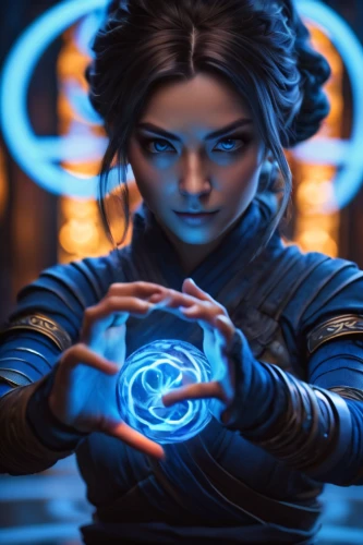 symetra,tracer,avatar,blue enchantress,diya,jaya,cg artwork,echo,nova,katniss,om,bagua,gear shaper,electro,aura,winterblueher,gara,amulet,crystal ball,libra,Photography,General,Cinematic