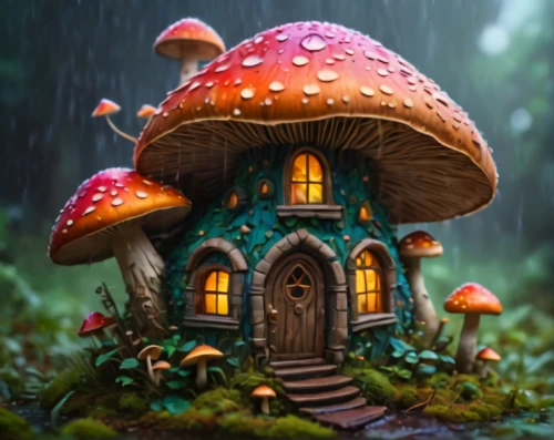 mushroom landscape,fairy house,mushroom island,fairy village,umbrella mushrooms,club mushroom,forest mushroom,fairy chimney,situation mushroom,fairy forest,house in the forest,toadstool,fairy world,toadstools,little house,miniature house,fairy door,mushroom type,3d fantasy,insect house
