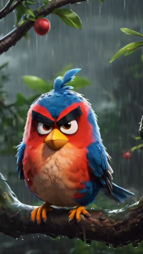 angry bird,angry birds,crying birds,monsoon banner,raindops,angry,thunderstorm mood,wetterhoun,bird png,red robin,rosella,rainy season,serious bird,nature's wrath,bird robin,rainy weather,rain shower,tropical bird,weathercock,bird painting,Conceptual Art,Fantasy,Fantasy 02