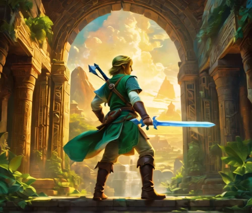 link,patrol,wall,aaa,cg artwork,defense,scroll wallpaper,heroic fantasy,portal,alm,green wallpaper,4k wallpaper,rupees,he-man,green,game art,green aurora,fantasy picture,full hd wallpaper,stone background,Conceptual Art,Fantasy,Fantasy 05