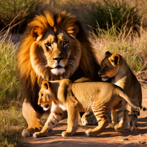 lion father,lion with cub,lion children,male lions,lionesses,white lion family,lions couple,lions,king of the jungle,family outing,african lion,panthera leo,big cats,harmonious family,two lion,wild animals,lion king,wild animals crossing,lion cub,she feeds the lion,Photography,General,Natural