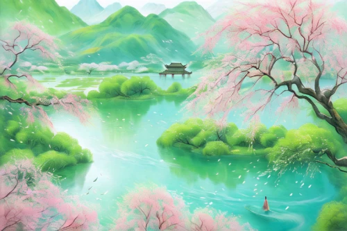 japan landscape,japanese sakura background,landscape background,sakura trees,fantasy landscape,sakura background,watercolor background,cartoon video game background,fairy world,mountain scene,fairy village,mountain landscape,fairy forest,japanese floral background,forest landscape,mountain spring,sakura tree,japanese mountains,japanese background,japanese cherry trees