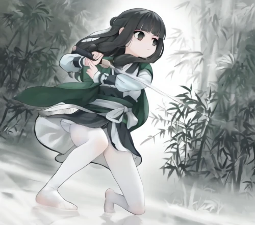 sword lily,nori,swordswoman,rain lily,monsoon banner,forest background,gomashio,throwing leaves,poi,water-the sword lily,m4a4,kenjutsu,m4a1,patrol,leaf background,kantai,night-blooming jasmine,white blossom,marie leaf,kombu