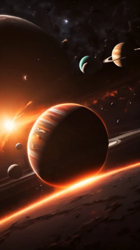 space art,planetary system,planets,saturnrings,saturn,solar system,exoplanet,the solar system,orbiting,inner planets,alien planet,space ships,saturn rings,astronomy,binary system,saturn's rings,galilean moons,outer space,federation,cg artwork,Conceptual Art,Fantasy,Fantasy 02