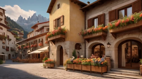 alpine village,medieval town,medieval street,mountain village,south tyrol,mountain settlement,alpine region,east tyrol,zermatt,aurora village,knight village,südtirol,spa town,tyrol,escher village,south-tirol,lavaux,val gardena,styria,medieval market