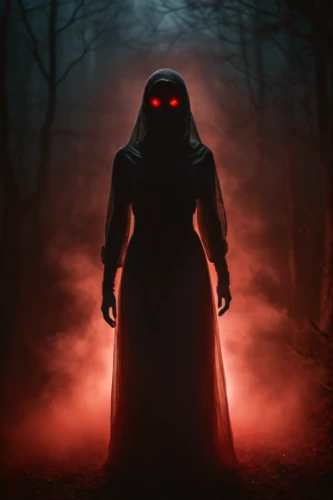 grimm reaper,hooded man,evil woman,dracula,scary woman,devil,bogeyman,halloween poster,red riding hood,the witch,grim reaper,the ghost,dark art,aaa,halloween vector character,supernatural creature,dance of death,halloween background,on a red background,halloween and horror